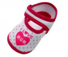 Pantofi botosei pentru bebelusi I love Mum