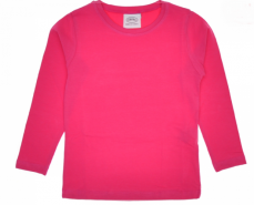 Maglietta rosa manica lunga per bambina