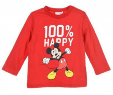 Tricou pentru copii Mickey rosu