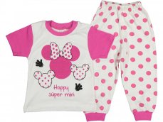 Pijama pentru fete Minnie fuchsia 92