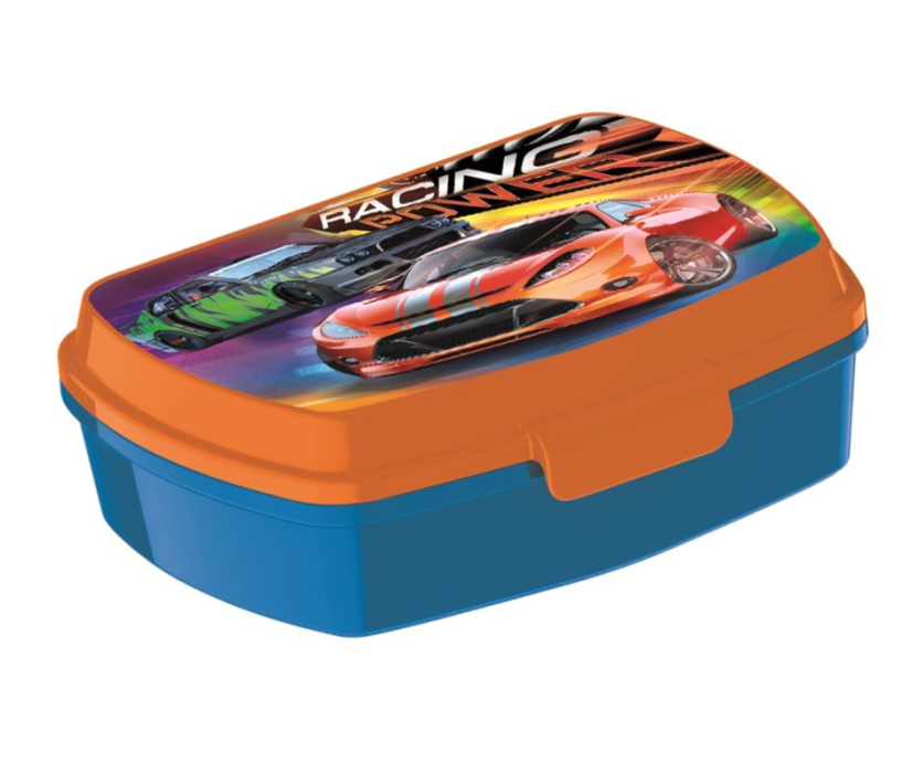 Detský plastový desiatový box Racing