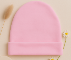 Cuffietta per neonati Baby rosa