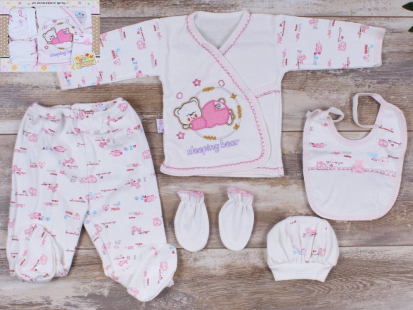 5-dílná kojenecká souprava Sleeping Bear 56