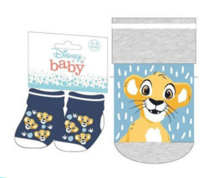 Ponožky pre bábätko Simba sv. modro-šedé