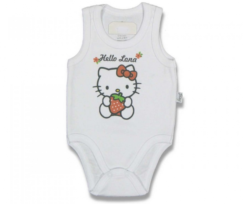 Body senza maniche in cotone per neonati Hello Kitty