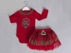2-dielny Vianočný set body + sukňa Baby