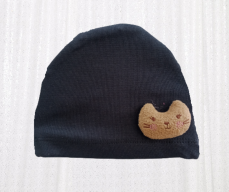Dojčenská čiapka Cat tm.modrá