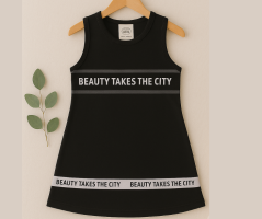 Rochie cu mânecă scurtă City 92