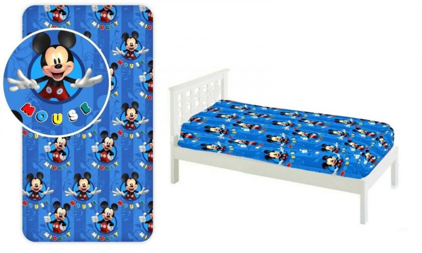 Dětské prostěradlo Mickey 90x200 cm