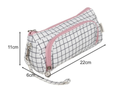 Astuccio doppio pieghevole bianco a quadretti