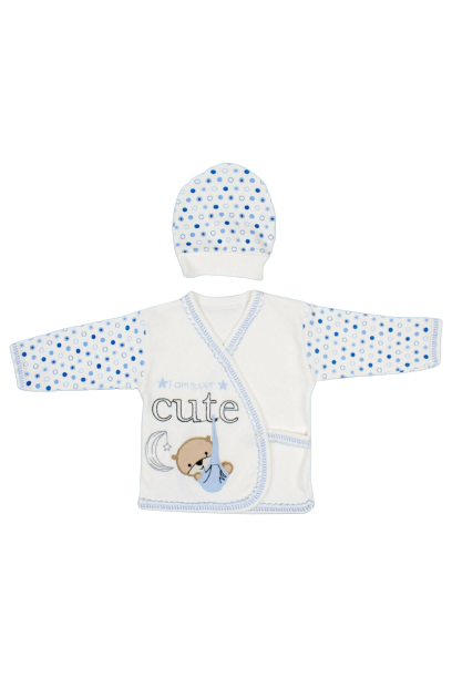 5 dílná souprava do porodnice Cute bíločervená 56