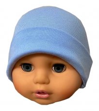 Modrá kojenecká čepička Baby
