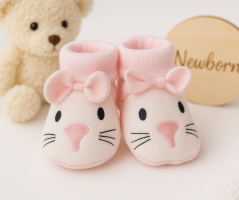 Scarpine neonato Coniglietto rosa 56/62