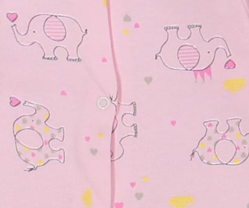 Salopetă bebe Elefant roz 56/62