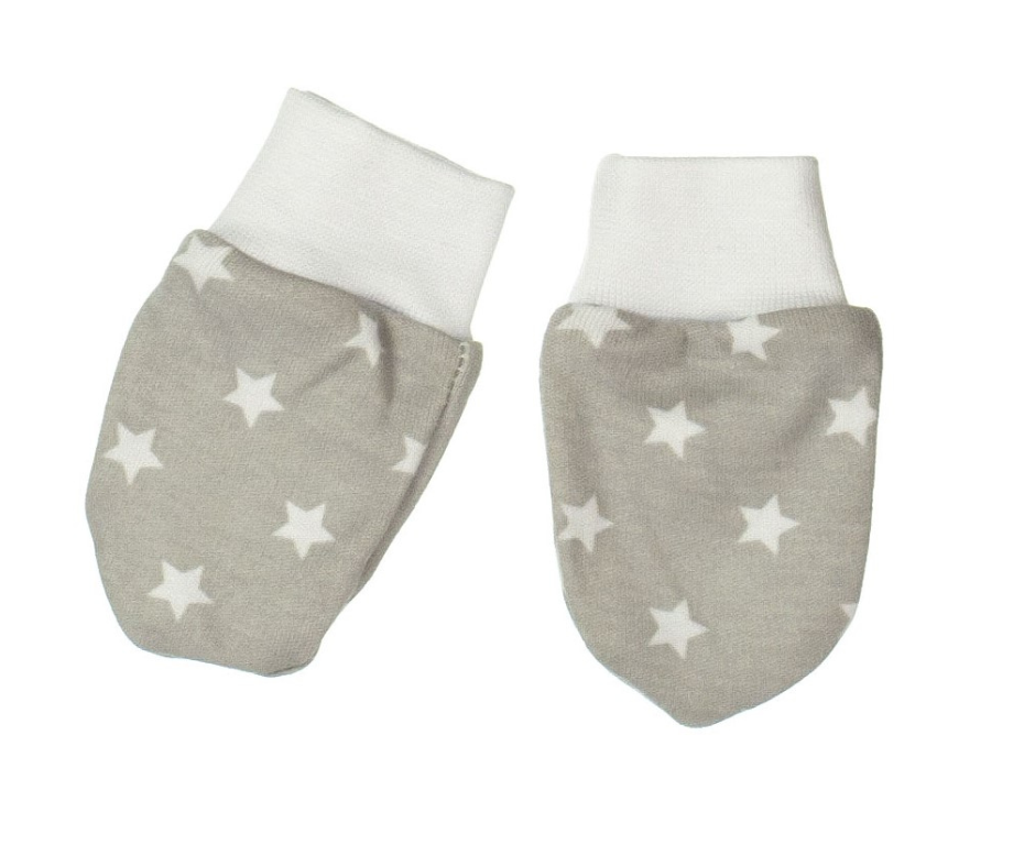 Guanti neonato antigraffio. Muffole per bebè - Colore - Viola