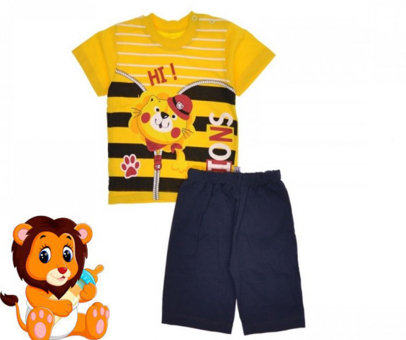 Chlapčenský letný set - súprava tričko a kraťasy LIONS