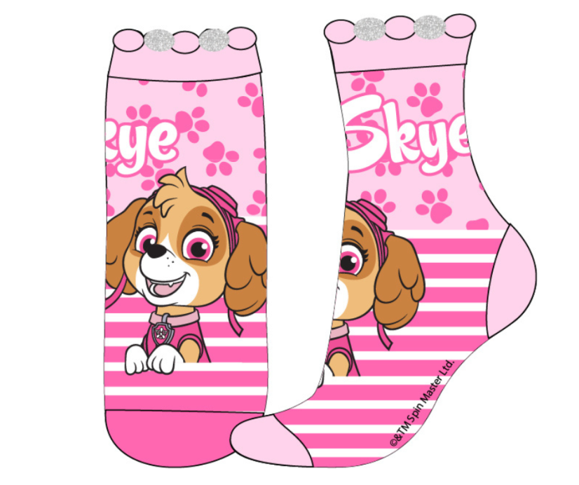 Sosete Paw Patrol Skye roz