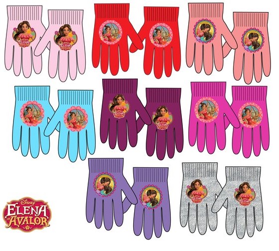 Dievčenské rukavice Elena z Avaloru fialové