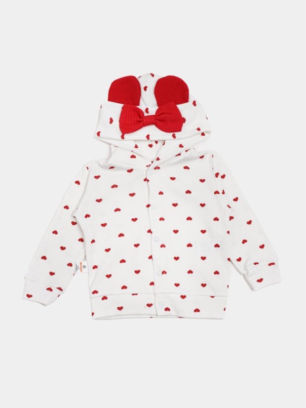 Completo per bambina – body, felpa con cappuccio e pantaloni Minnie
