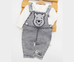 2dílná dětská souprava – tričko a džínové kalhoty s laclem Pooh