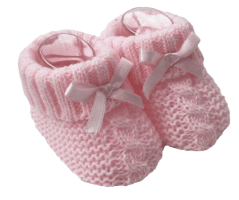 Capáčky s mašličkou sv.růžové