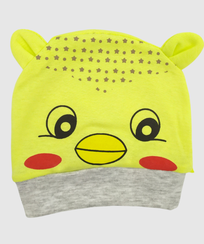Cappello neonato cotone Pulcino - Colore: Giallo