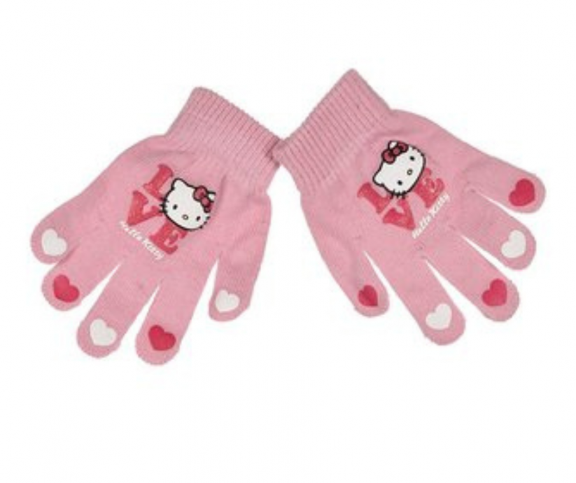 Mănuși pentru copii Hello Kitty roz