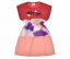 Dívčí letní šaty s krátkým rukávem | vícebarevná