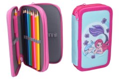Dvoupatrový školní penál s výbavou