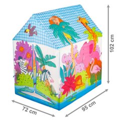 Dětský stan Zoo domeček 102 × 95 × 72 cm