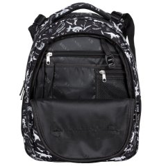 Školní batoh pro 1.–3. třídu 24 l  - 39 × 27 × 20 cm s dinosaury černý