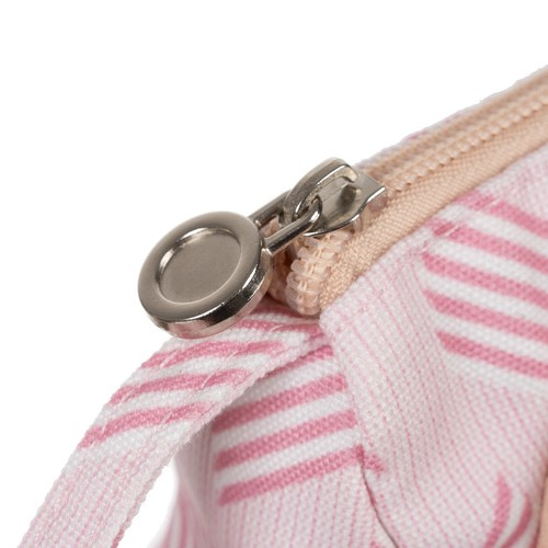 Astuccio rosa doppio scomparto con motivo