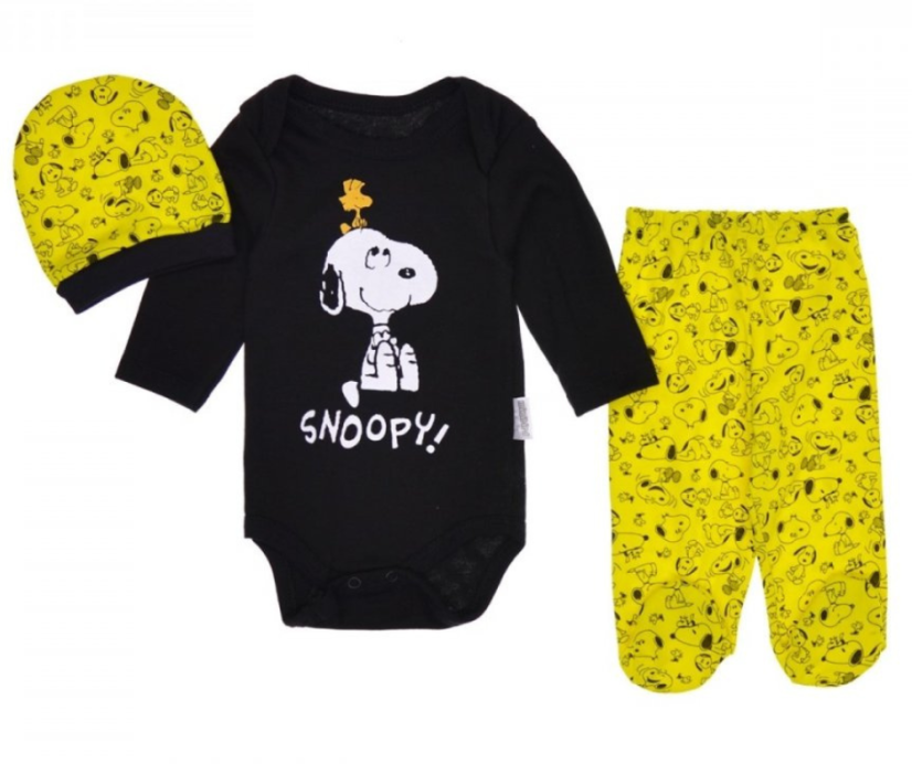 Set 3 pezzi per neonati Snoopy