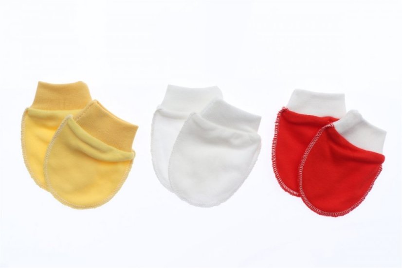 Dievčenské dojčenské rukavice 3 pack