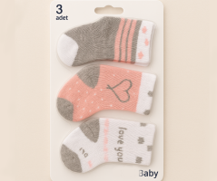 Sosete pentru bebelusi Star 3 pack