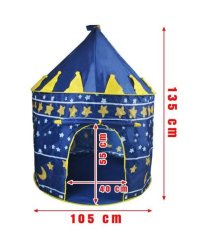 Detský stan, modrý hrad