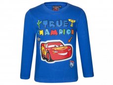 Bluză pentru copii mânecă lungă blu Cars