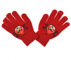 Mănuși pentru copii Angry Birds roșu