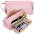 Astuccio scolastico rosa a due scomparti