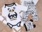 3-dielna bavlnená dojčenská súprava body, polodupačky a čiapočka Panda