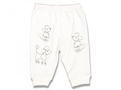 Pantaloni bebe Cătelus albi