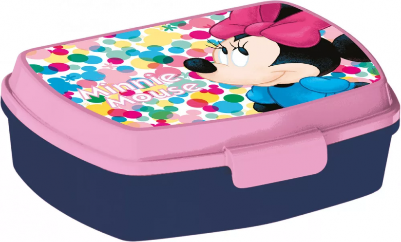 Detský plastový desiatový box Minnie Mouse