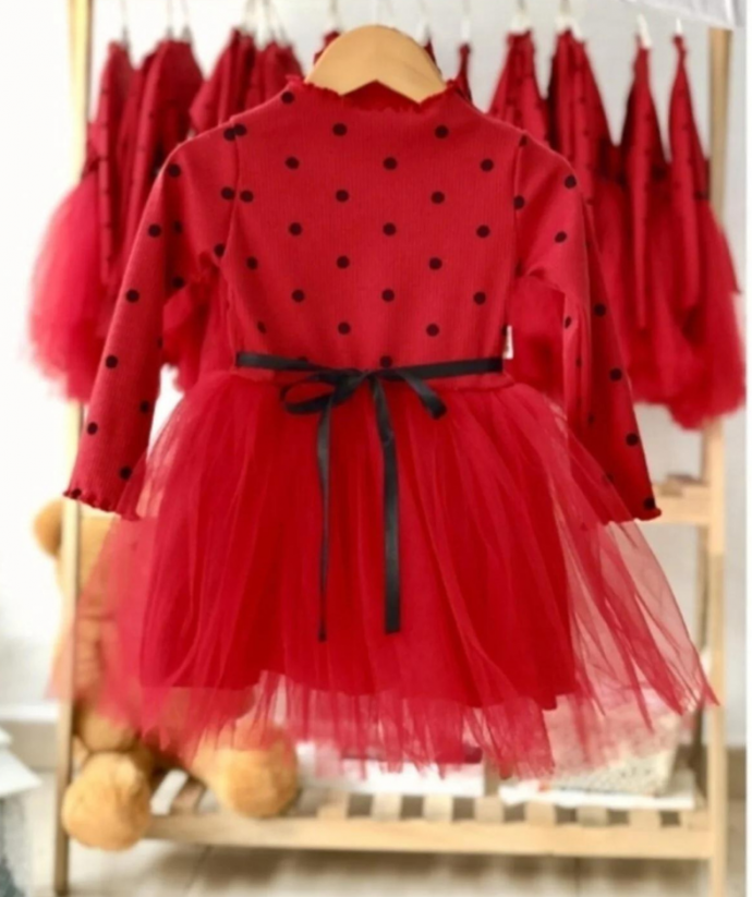 Dojčenské šaty červené Heart 80