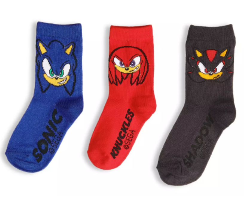 3 pack Ponožky Sonic