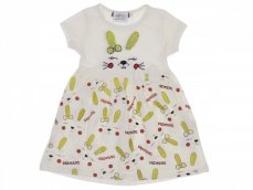 Dětské šaty krátký rukáv Bunny 104/110