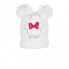 Căciulă tricotată pentru copii Minnie alb 48