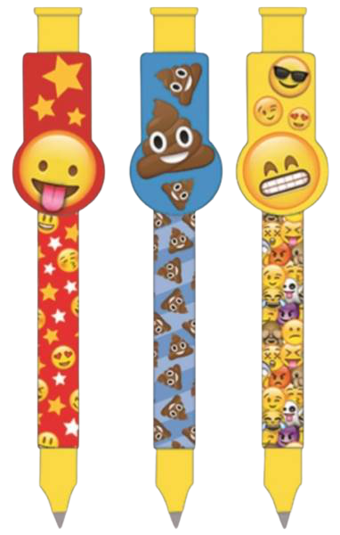 Set di penne Emoji 3 pezzi