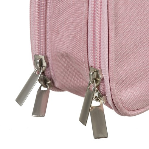 Astuccio rosa doppio scomparto