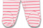 Pantaloni con piedini per neonati striscia | rosa