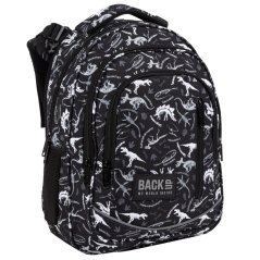 Školní batoh pro 1.–3. třídu 24 l  - 39 × 27 × 20 cm s dinosaury černý